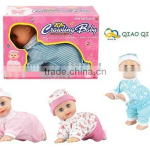 10 Inch Lovely B/O Crawling and Laugh Baby Doll thumbnail-1