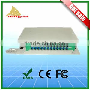19' Rack Mount ODF 24 Core Pigtail Frame Fiber Optic Patch Pannel SC FC thumbnail-2