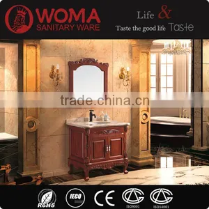 Classic Floor Mounted Bathroom Wash Basin Oak Wood Vanities Bathroom Furniture No.3048A thumbnail-1