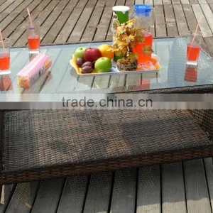 High Quality Rattan Sofa Set With 15cm Thickness Cusion High Quality Fabric thumbnail-3