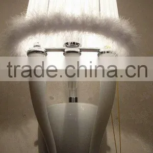2015 White Glass Sconces Lamps Boudoir Wall Light Fixture With UL thumbnail-1