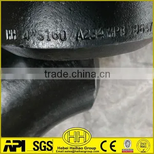 HH 4 Inch S160 A234 WPB Carbon Steel 90 Degree Pipe Elbow thumbnail-1