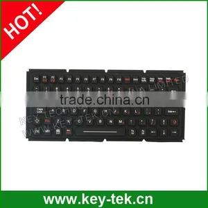 IP65 Rear Panel Mounting Silicone Keyboard With PS/2 Interface thumbnail-1
