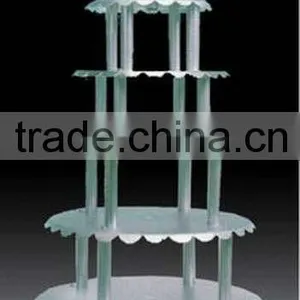 4-Column Aluminum Alloy Cake Stand 6/8/10 Layer thumbnail-1