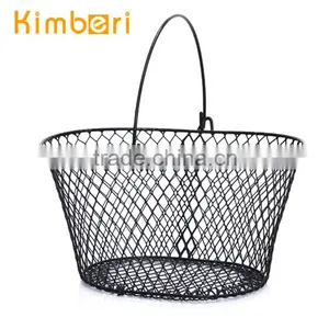 SGS Food Grade Folding Iron Wire Hang Fruit Basket thumbnail-1