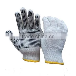 Hand Protection PVC Dotted Cotton Work Industrial Safety Gloves thumbnail-1