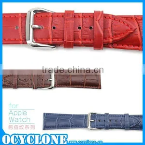Fashionable Crocodile Leather Watch Band for Apple Watch thumbnail-3