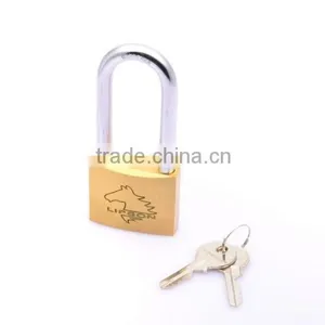 Long Shackle Single Locking Brass Safety Padlock thumbnail-2
