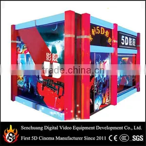 2014 New Design 9d Cinema Cabin With Hydraulic Motion Simulator Platform 9d Cinema System Equipment thumbnail-1