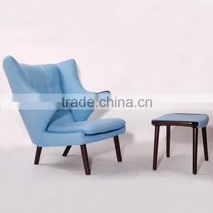 China Factory Supply Designer Furniture Hans Wegner Papa Bear Chair thumbnail-2