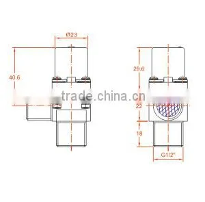 Sensor Sanitary Faucet Plastic Ware Flow Control Angle Valve 6V Solenoid Valves thumbnail-3