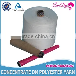 Manufacturer Directly Wholesale 50/2 Optical White 100% Spun Polyester Yarn in Cone or Hank Yarn thumbnail-5