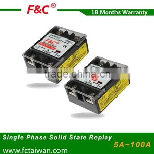 F&C5v 12v 24v Single Phase Solid State Relay thumbnail-1
