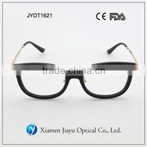 Golden Color Metal Temple Acetate Frame Spectacle Frames thumbnail-3