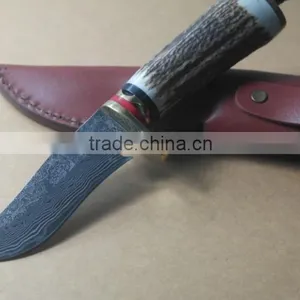 OEM 100% Handmade Damascus Steel Hunting Knife thumbnail-1