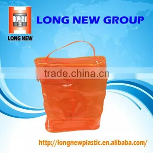 Orange PVC Bag With Zipper thumbnail-2