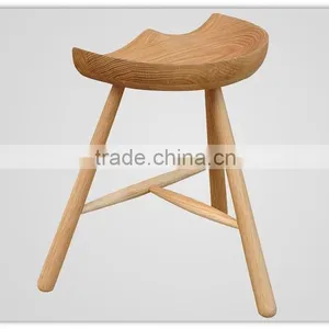 3 Legged Wooden Stool thumbnail-5