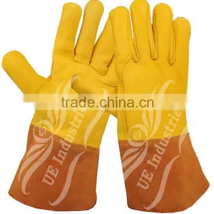 UEI-2884 Welding Gloves , Welding Work Gloves , Leather Welding Gloves , Welder Gloves , Safety Work Gloves thumbnail-1