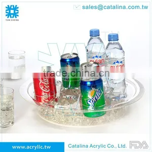 Acrylic Christmas & Wedding Decoration Catering Equipment Plastic Wine Serving Tray thumbnail-3