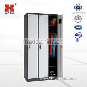 New Style 3 Door Metal Almirah Cabinet/Modern Steel Almirah Cabinets thumbnail-1