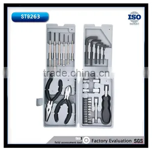 31pcs Plastic Hand Tool Box of Precision Screwdriver Set and Pliers Set thumbnail-1