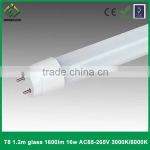 Competitive Price t8 AC85-265V 1.2M LED GLASS TUBE 1600K 16W thumbnail-1