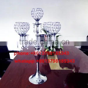Tall Gold Candle Holder for Wedding Centerpiece thumbnail-1