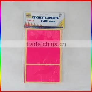 Magenta Fluorescent Wall Sticker, Book Paper Sticker thumbnail-1
