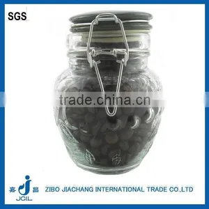 350ml Glass Empty Preserving Honey Jars With Red Ceramic Lid thumbnail-6