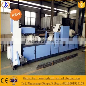 Full Automatic Three Folding Paper Napkin Tissue Paper Embossing and Packaging Machinery thumbnail-1