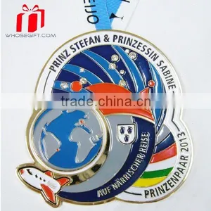 Promotional Custom Olympic Metal Medal With Short Ribbon Drape thumbnail-1