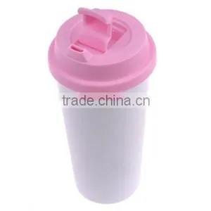 Polymer Blank Sublimation Double Wall Tumbler , Kid Water Bottle With Flip-lock Lid thumbnail-2