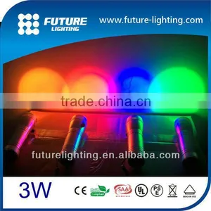 Newest Flash and Strobe Color Changing 3W RGB Multifunction Camping Led Torch Light Flashlight thumbnail-1