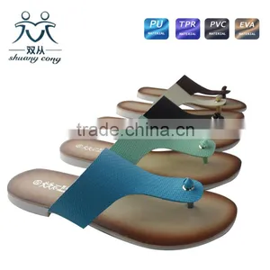 China Shoe Factory Hot Sale Slipper Flip Flop for Lady Women thumbnail-6