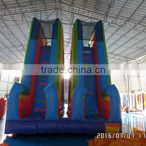 2016 New Design High Inflatable Water Slide Double Lane Wet Slide thumbnail-4