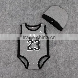 New Infant Clothing Thin Sport Ball Cotton Baby Jordan Coverall Baby Clothes thumbnail-3