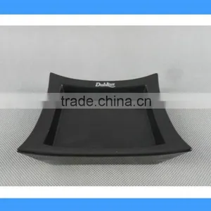 DCA009156 Cheap Price Black Melamine Square Ashtray,cigarette Plastic Ashtray thumbnail-1