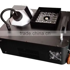 LCD Display DJ Geyser Geiser RGB CO2 Fog Cannon Pyro Vertical Upward 24x3W RGB 3IN1 LED Combination 1500W LED Fogger Machine thumbnail-3