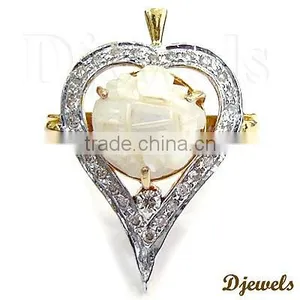 Diamond Gold Engagement Rings, Ladies Wedding Rings, Diamond Jewelry thumbnail-1