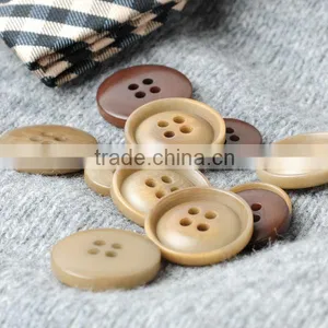 24L 32L 4 Holes Beige and Khaki Natural Corozo Nut Men's Suit Button in High Quality thumbnail-2