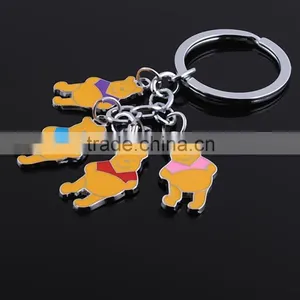 Fashion Cheap Factory Slipper Keychain Shoes Keychain Color Painting Alloy Metal Keychain in Bulk thumbnail-5