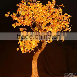 Building Decoration Artificial Maple Leaf Outdoor Lighted Trees thumbnail-1