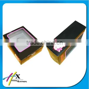 Factory Price Black Cosmetic Box With Window thumbnail-1