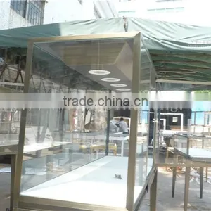 Retail Metal Cartier Jewelry Display Showcase With Led Strip Lighting for Store Interior Decoration thumbnail-6