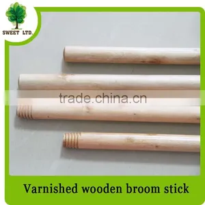 2016 Factory Price Varnished Wood Stick/Wooden Brush Handle for Sweeping Tools thumbnail-1
