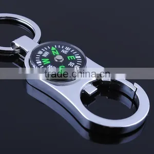 Wholesale Compass Metal Key Chains/Business Gift Compass Keychains and Keyrings thumbnail-3