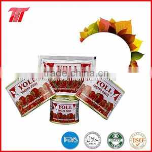 Double Concentrated Sachet Tomato Paste OF YOLI Brand With Low Price thumbnail-1