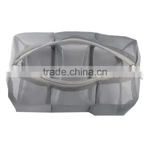 High Quality Compartment Mesh Bag Cosmetic Bag, Beauty Bag With Zipper thumbnail-4