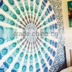 Indian Tapestries Wall Hanging Bohemian Dorm Decor Bedding Bedspread Beach Blanket Throw Hippie Mandala Tapestry thumbnail-1