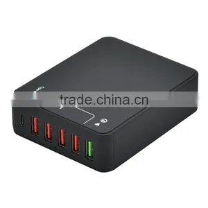 UK US EU Plug Type-c Outlet QC 3.0 Fast Chaging Usb Plug Charger thumbnail-3